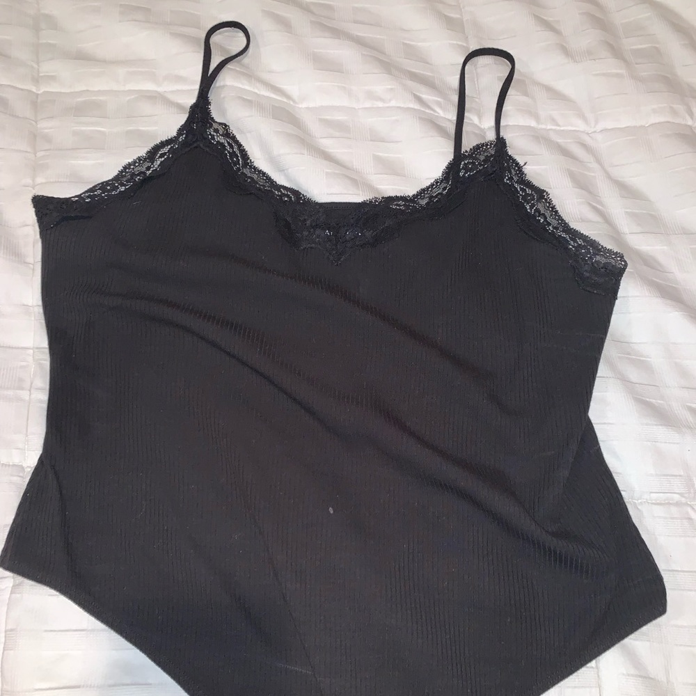 Black Lace American Eagle Bodysuit